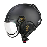CGM 801V JET EBI VINTAGE Abierto Casco Negro Opaco - CASCO