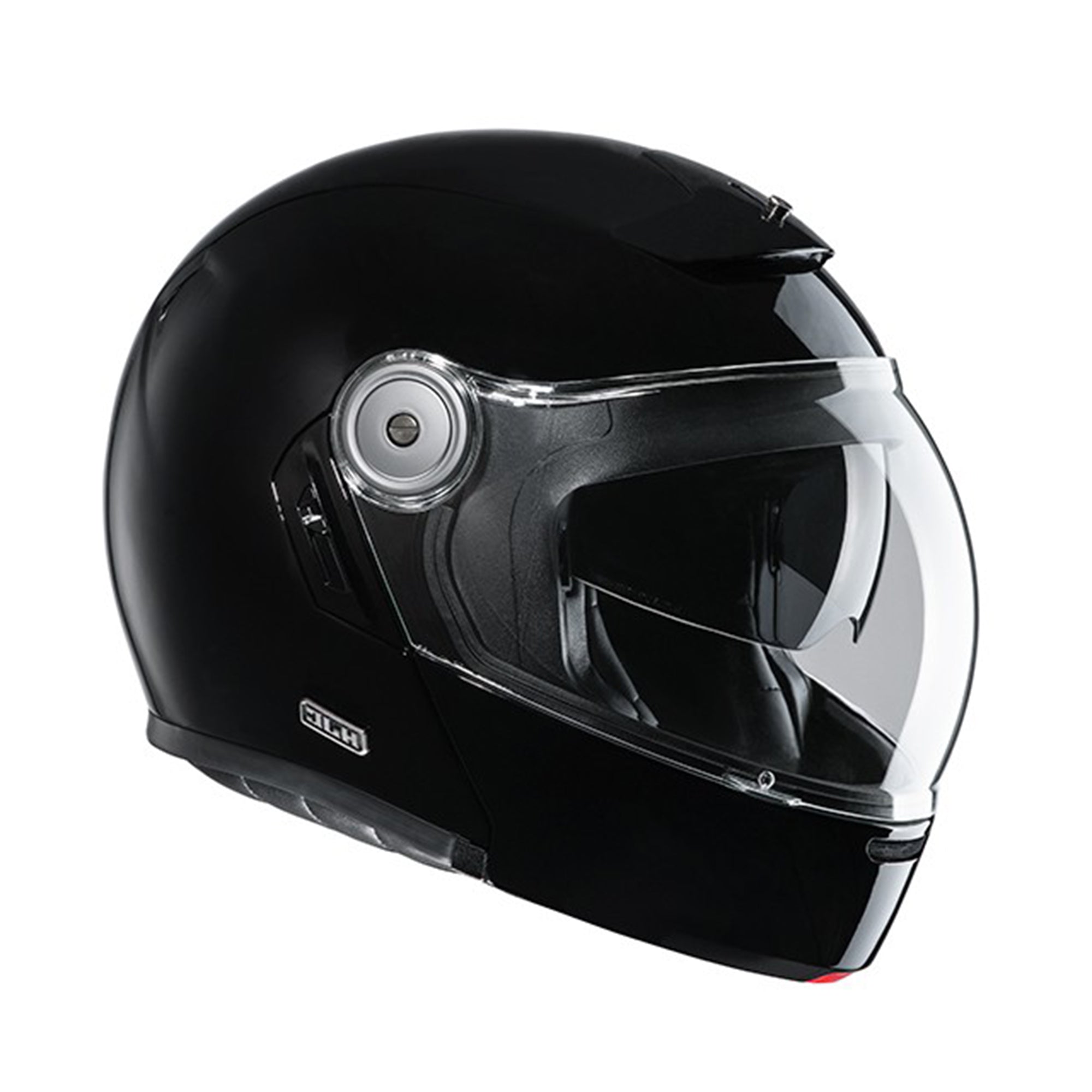 Casco de moto abatible estilo vintage HJC V90 Uni Noir Metal