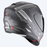 SCORPION EXO-520 EVO AIR RANKA LIGERO CASCO Negro mate plata rojo