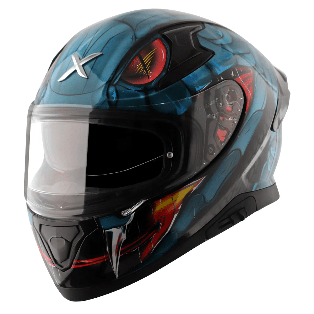 AXOR APEX VENOMOUS DV CASCO INTEGRAL DE MOTOCICLETA NEGRO_AZUL