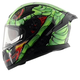 AXOR APEX VENOMOUS DV CASCO INTEGRAL DE MOTOCICLETA NEGRO_VERDE