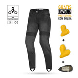 R-TECH- Pantalón Denim Vaquero Valencia CE Jeans Negro 34L