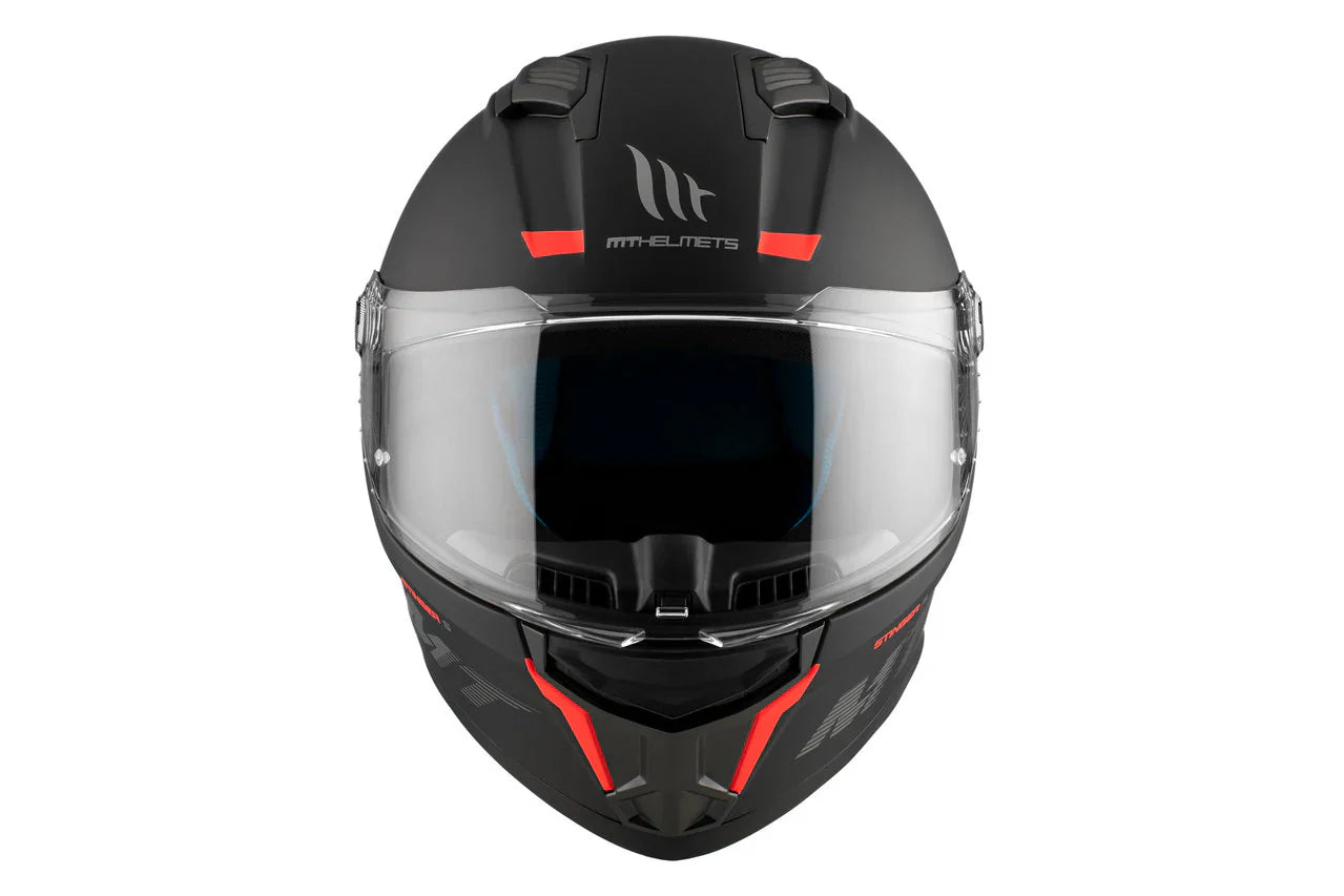 MT Stinger 2 Solid A1 Touring negro mate Cascos integrales para motocicleta