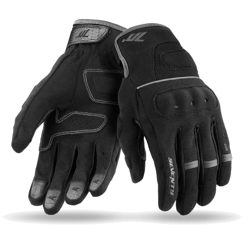 SEVENTY DEGREES SD-C54 VERANO GUANTE DE MOTO URBAN HOMBRE NEGRO GRIS