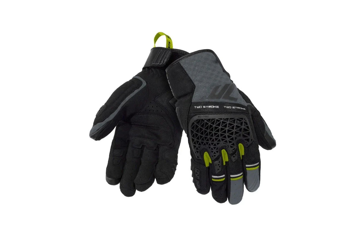 SEVENTY GUANTES SD-N60 TWO STROKE VERANO UNISEX NEGRO/GRIS/AMARILLO FLUOR - SECURTEX MOTOR S.L (t/a MaximoMoto)