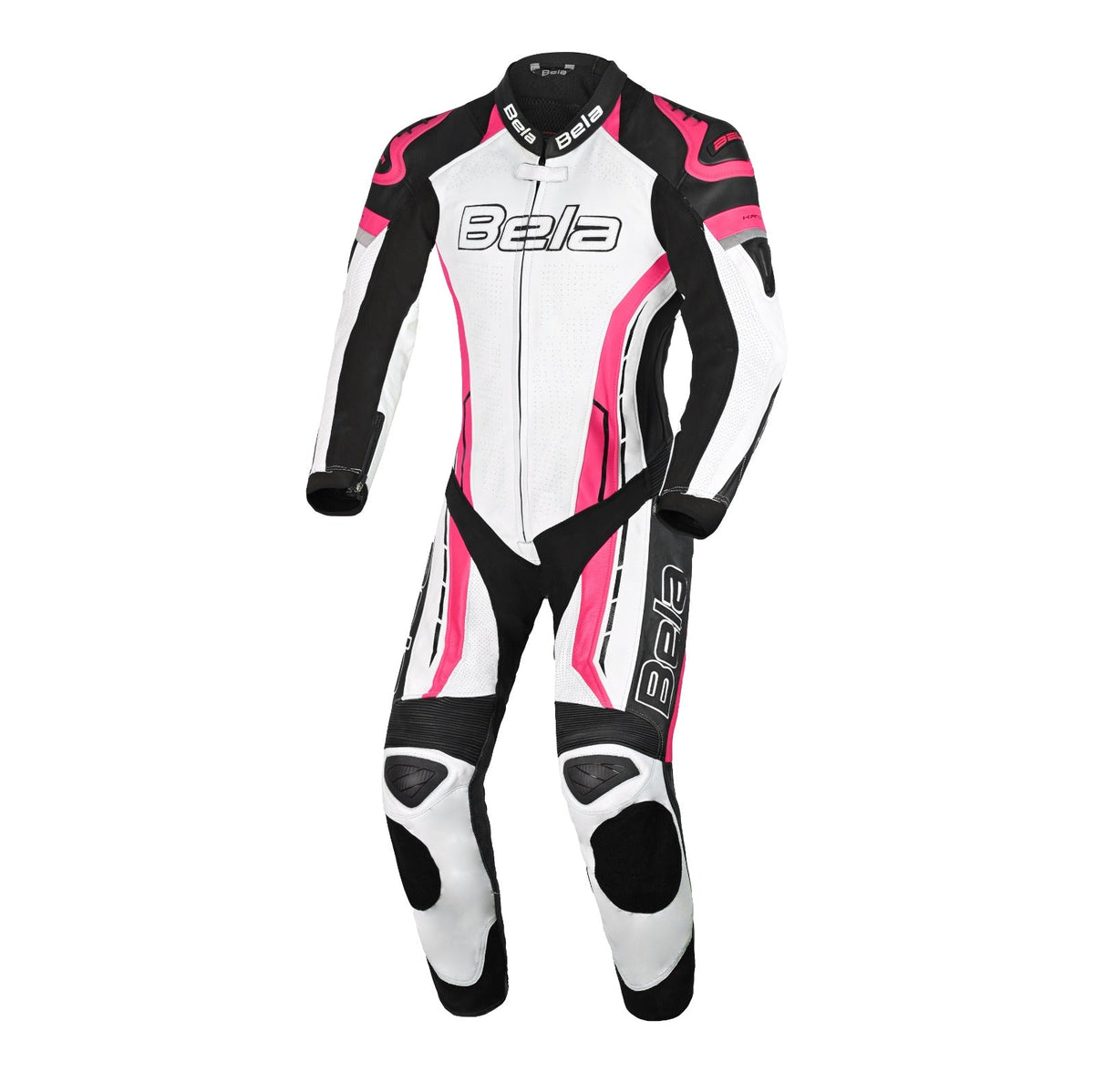 BELA ROCKET MIX KANGROO 1 PC MONO DE MOTO MUJER NEGRO BLANCO ROSA