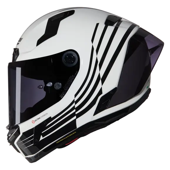 NOLAN X-804 RS ULTRA CARBON ALA 344 CASCO INTEGRAL BLANCO NEGRO