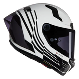 NOLAN X-804 RS ULTRA CARBON ALA 344 CASCO INTEGRAL BLANCO NEGRO