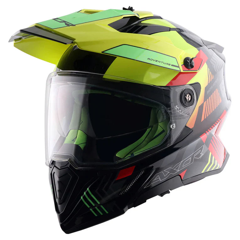 AXOR X-CROSS D/V GAMBLING CASCO DE MOTO AMARILLO FLOUR