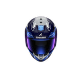 SHARK SKWAL i3 integral Casco azul cromado plata