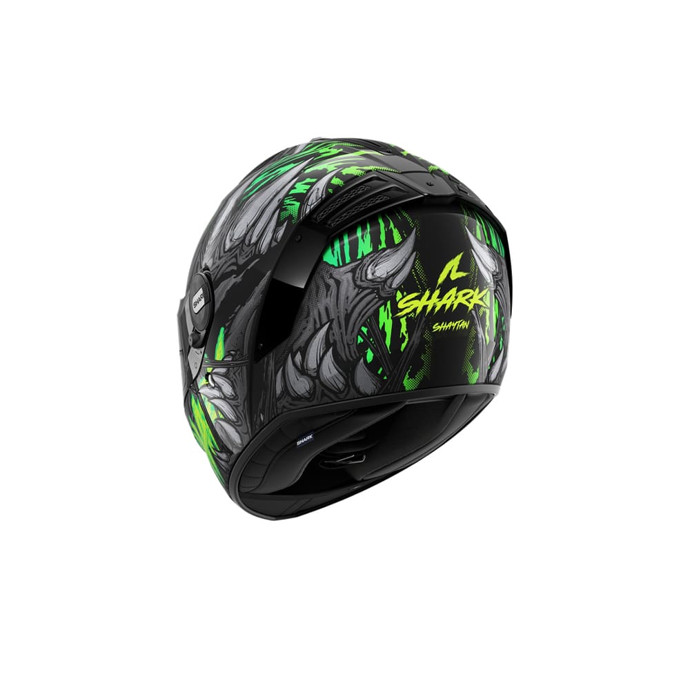 SHARK SPARTAN RS SHAYTAN INTEGRAL CASCO Negro Verde Antracita