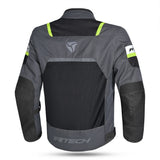 R-TECH SPIRAL MESH JAQUETES DE MOTO HOMES ANTRACITA NEGRE GROC FLUOR