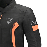BELA BRADLEY CHAQUETA DE MOTO DE HOMBRE TEXTIL NEGRO NARANJA
