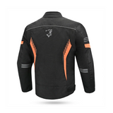 BELA BRADLEY CHAQUETA DE MOTO DE HOMBRE TEXTIL NEGRO NARANJA