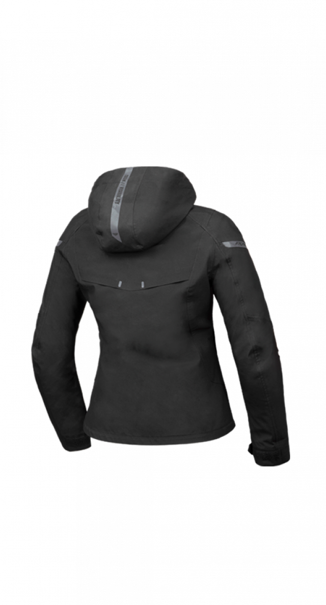 IXON BURNING Mujer Textil Motocicleta Chaqueta Negro