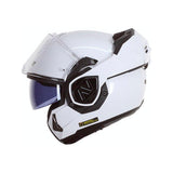 LS2 FF906 ADVANT SOLID CASCO MODULAR DE MOTOCICLETA BLANCO