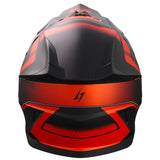 STORMER CASCO MADNESS MOTOCROSS BLACK ORANGE METAL MATT