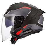 LS2 OF618 VERSO II AIR CASCO DE MOTO NEGRO ROJO