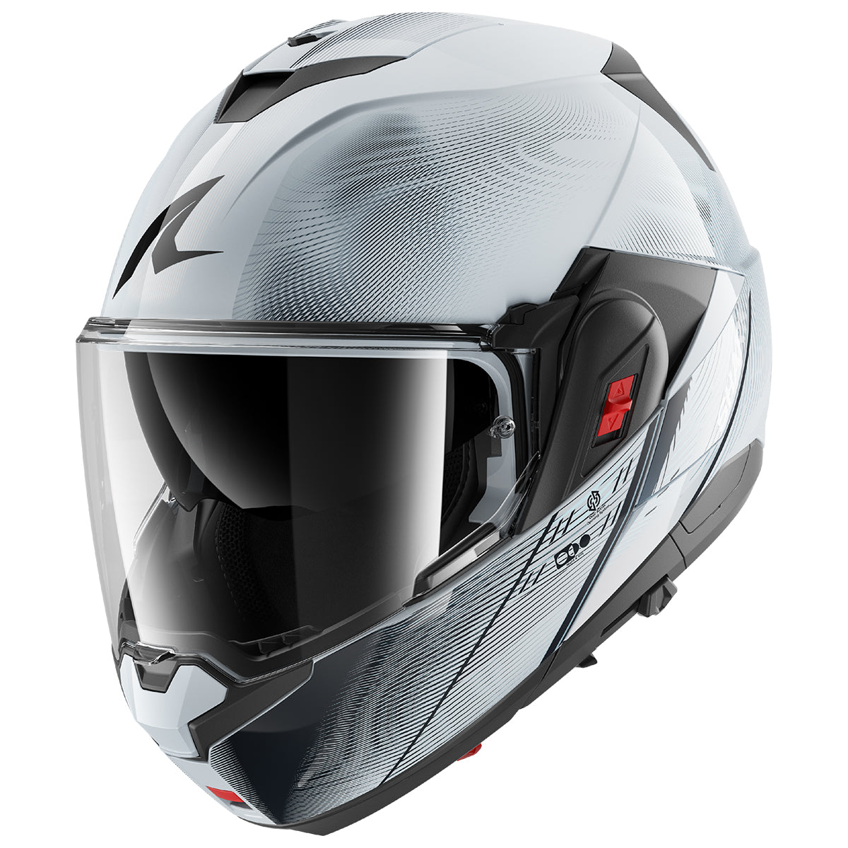SHARK OXO SPEED-TECH  Plata Blanco NEGRO Casco De Moto