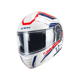CGM 569G C-MAX City De Moto Casco Modular Azul Blanco Rojo