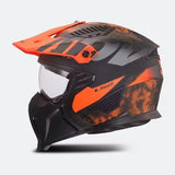 LS2 OF606 DRIFTER GAS CASCO DE MOTO GRIS NARANJA