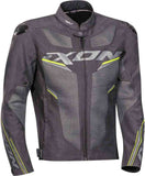 IXON DRACO Hombre Moto Textil Chaqueta Antracita Gris Amarillo