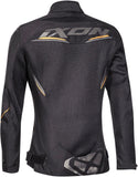IXON DRACO LADY Verano Moto Textil Chaqueta Negro Oro