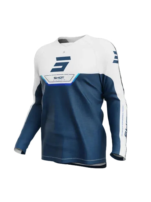 SHOT DRAW KID CAMISA DE MOTO AZUL