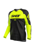 SHOT DRAW CAMISA DE MOTO NEON AMARILLO