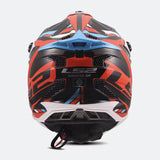 LS2 MX700 SUBVERTER STOMP CASCO DE MOTO BLANCO AZUL ROJO