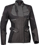 IXON Eddas Mujer Textile Aventura Moto Chaqueta Negro Antracita