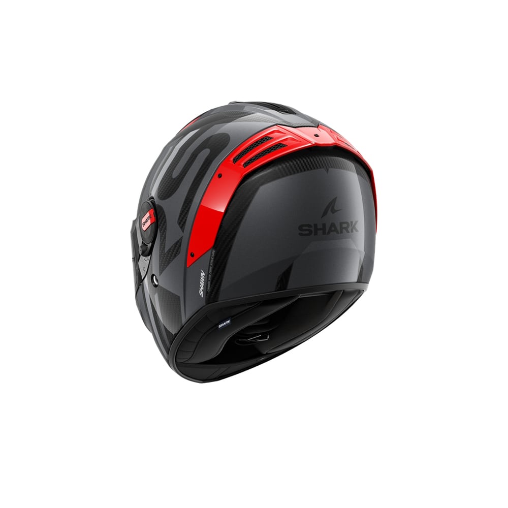 SHARK CASCO SPARTAN RS CARBON SHAWN Carbono Naranja Plata