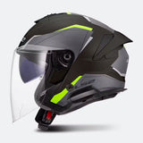 LS2 OF618 VERSO II AIR CASCO DE MOTO NEGRO H-V AMARILLO