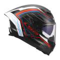 LS2 FF807 DRAGON SUBIC CASCO DE MOTO BLANCO AZUL ROJO