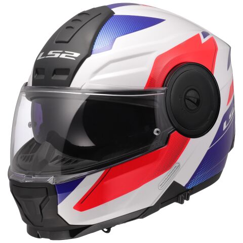 LS2 FF902 SCOPE II DURIA CASCO DE MOTO BLANCO AZUL ROJO