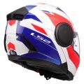 LS2 FF902 SCOPE II DURIA CASCO DE MOTO BLANCO AZUL ROJO
