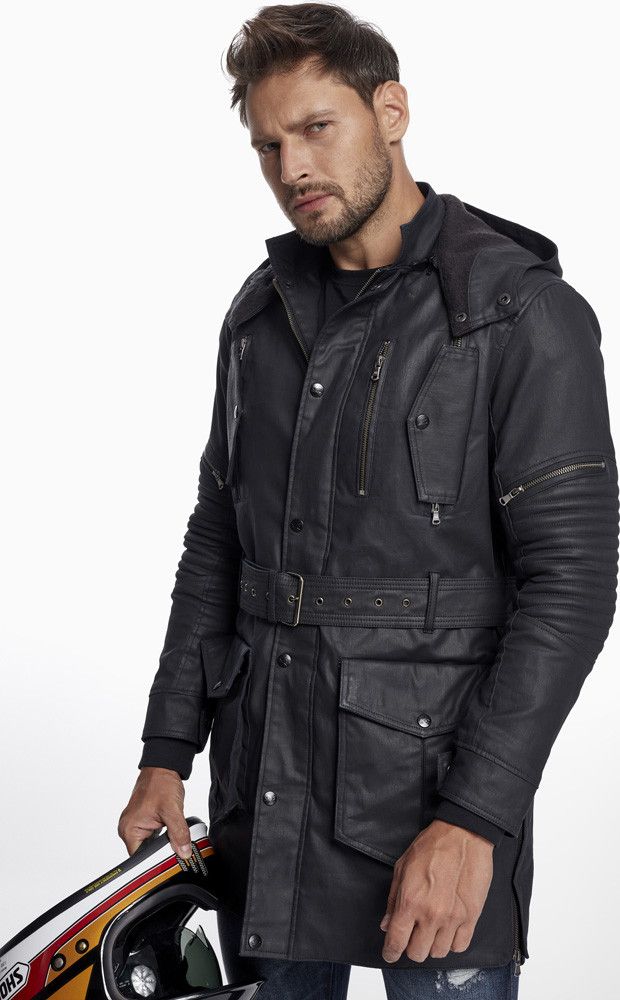 SPYKE - BARCELONA LONG JACKET BLACK
