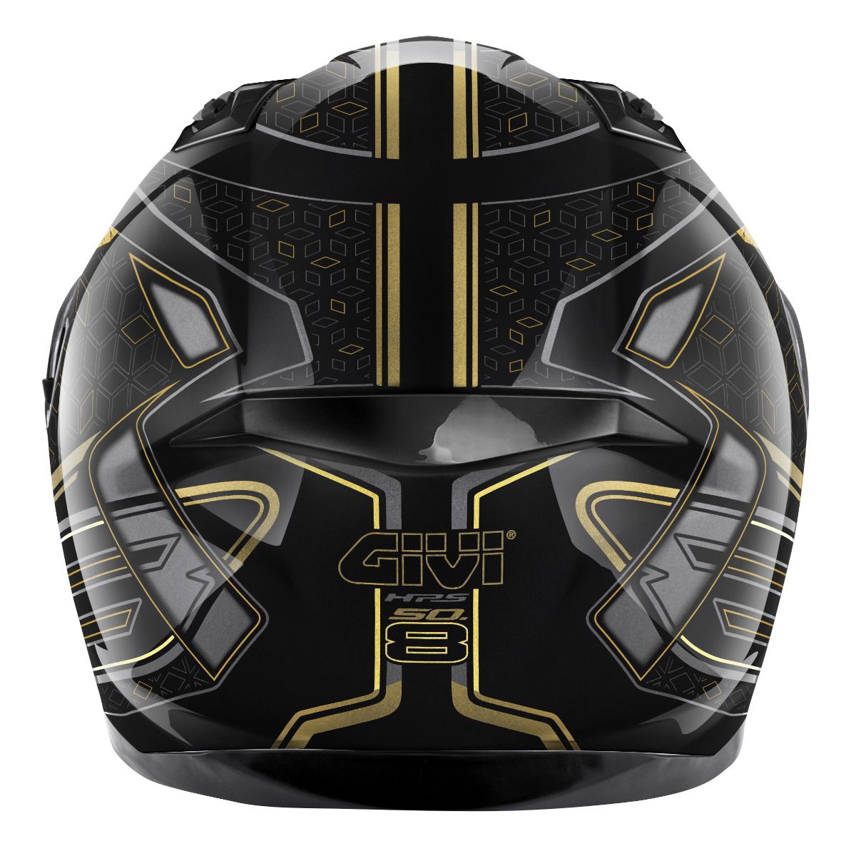 GIVI 508 MYSTICAL Moto Casco Integral Negro Bronce Oro