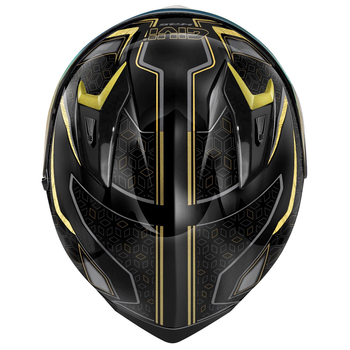 GIVI 508 MYSTICAL Moto Casco Integral Negro Bronce Oro