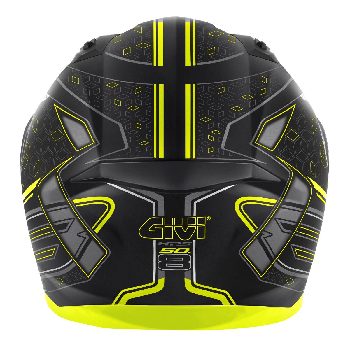 GIVI 50.8 Mystical Moto Integral Casco Negro Amarilla Titani - SECURTEX MOTOR S.L (t/a MaximoMoto)