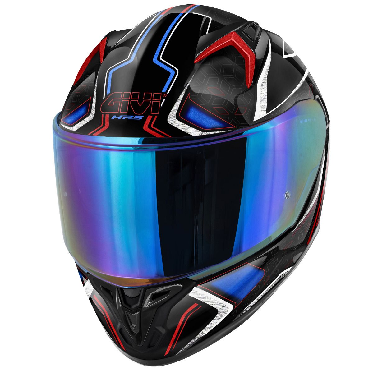 GIVI -CASCO FULL 508/MYSTICAL NEGRO/ROJO-AZUL.METAL - SECURTEX MOTOR S.L (t/a MaximoMoto)