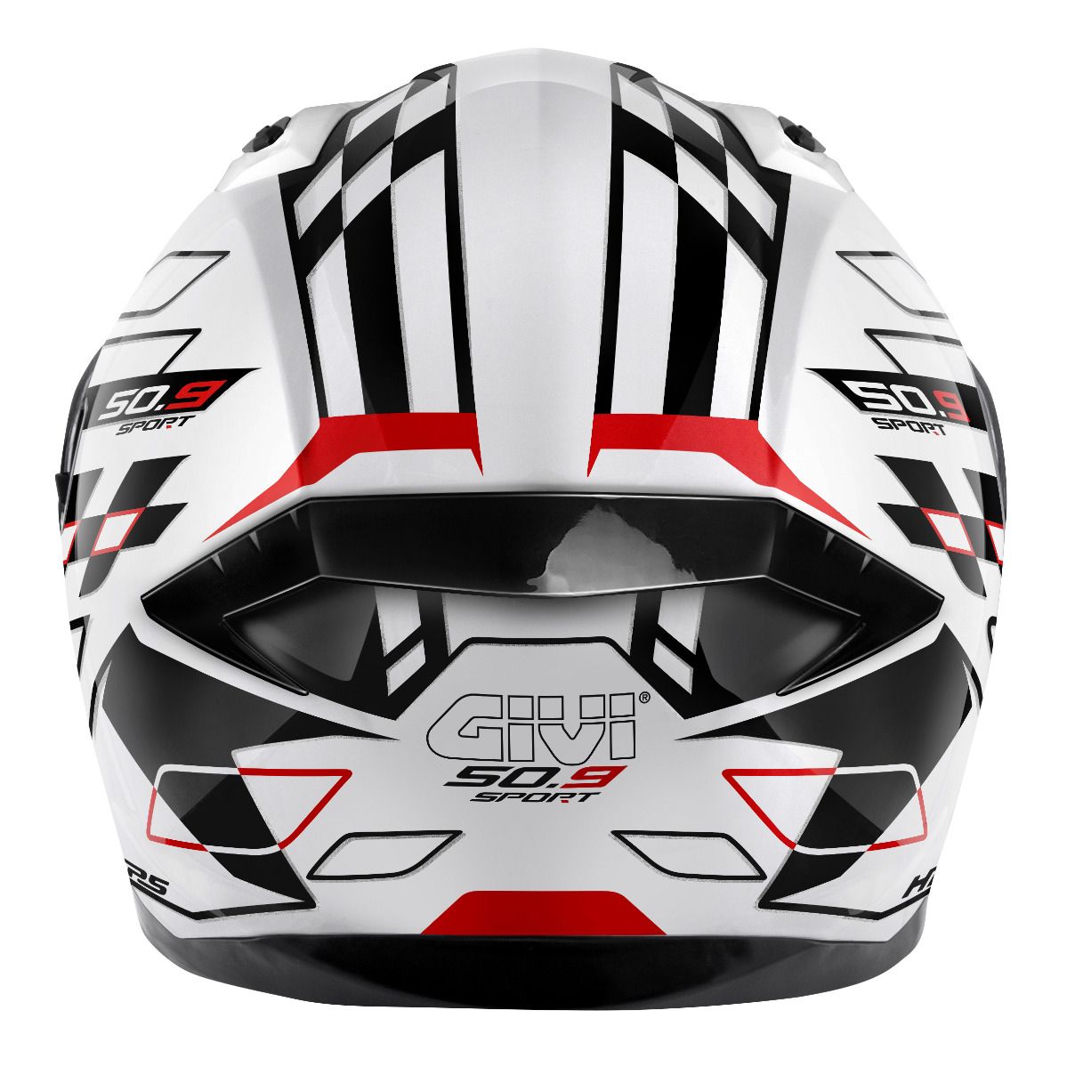 GIVI -CASCO FULL 50.9 /ASSAULT C/PLBLANCO/NEGRO/ROJO - SECURTEX MOTOR S.L (t/a MaximoMoto)