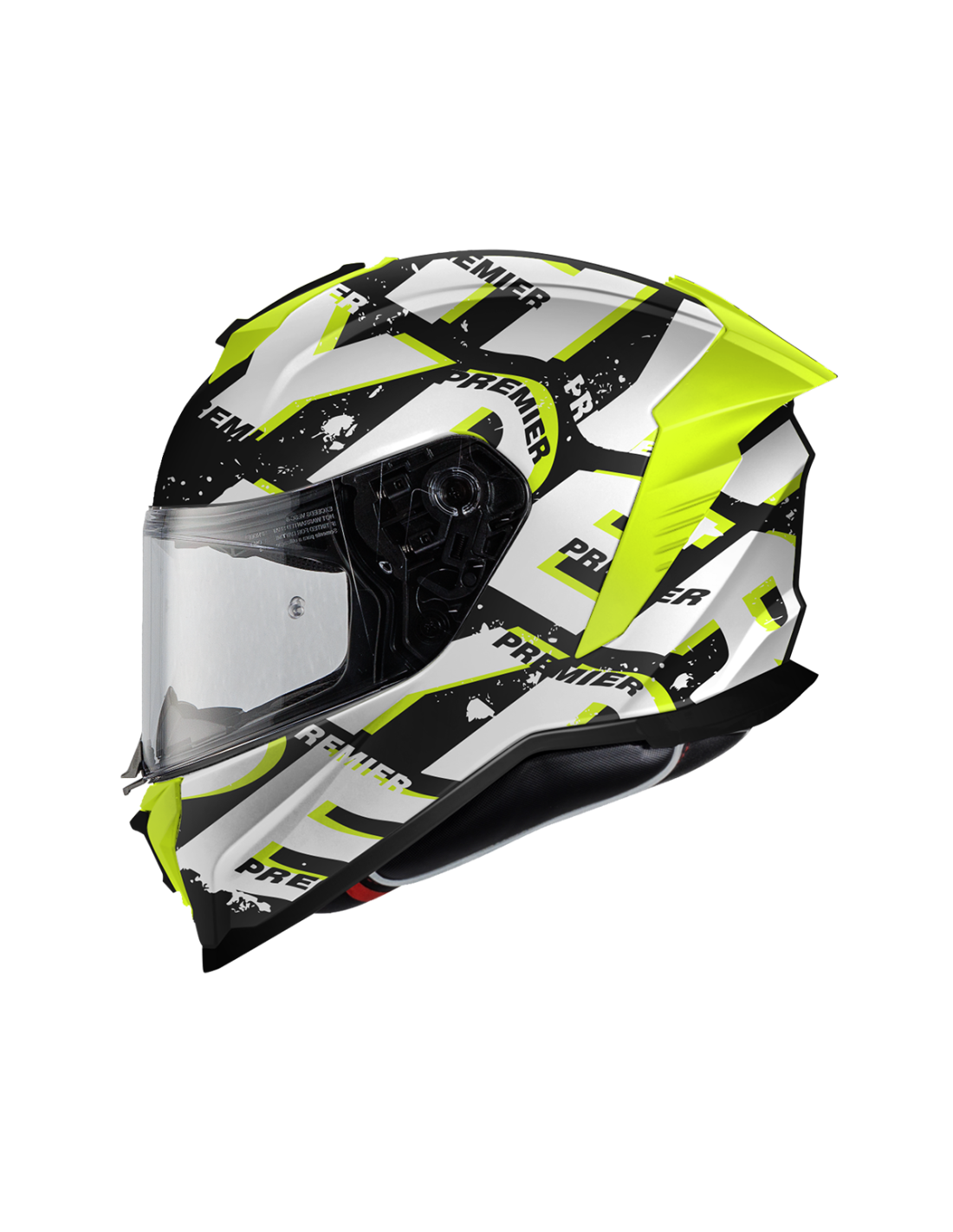 PREMIER 26 HYPER SRY8BM CASCO INTEGRAL NEGRO BLANCO AMARILLO