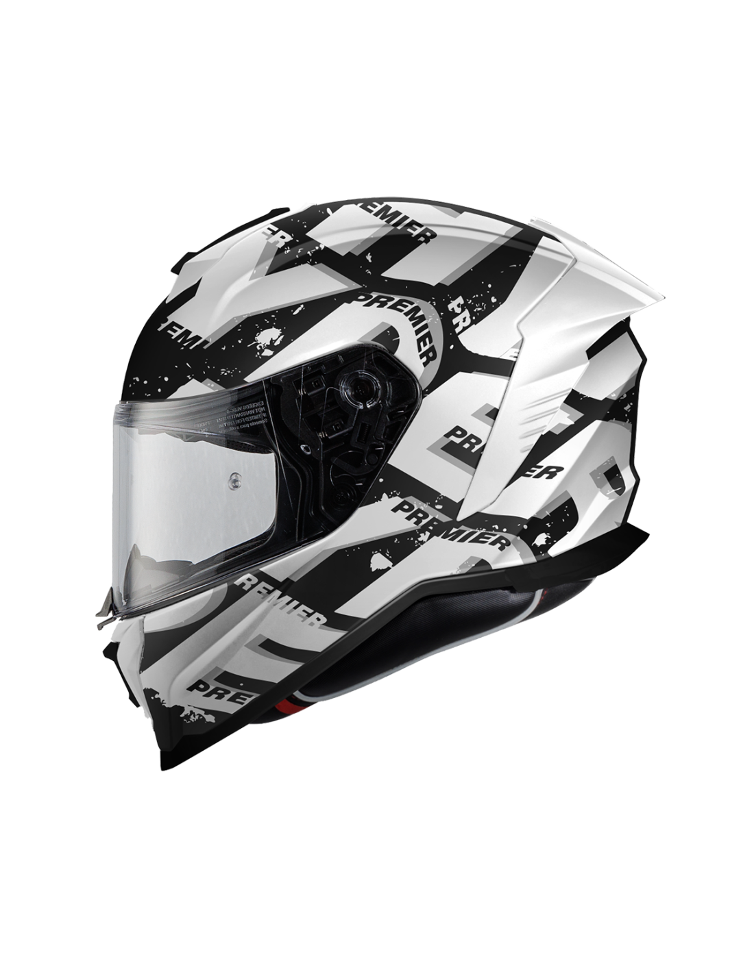 PREMIER 26 HYPER SR8BM CASCO INTEGRAL NEGRO BLANCO