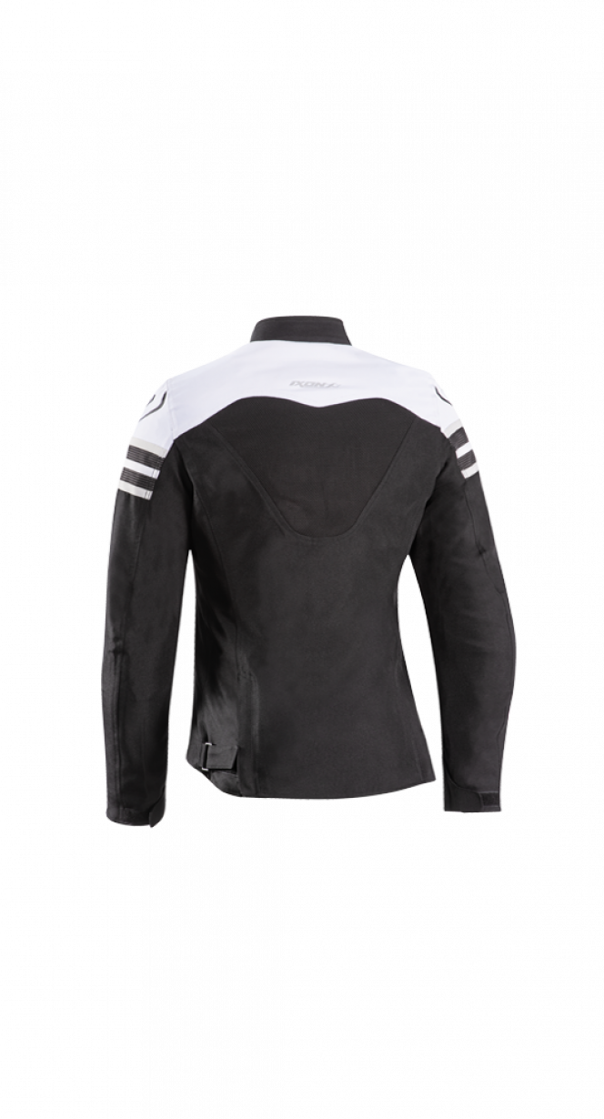 IXON ILANA EVO Moto Textil Mujer Chaqueta Negro Blanco Gris