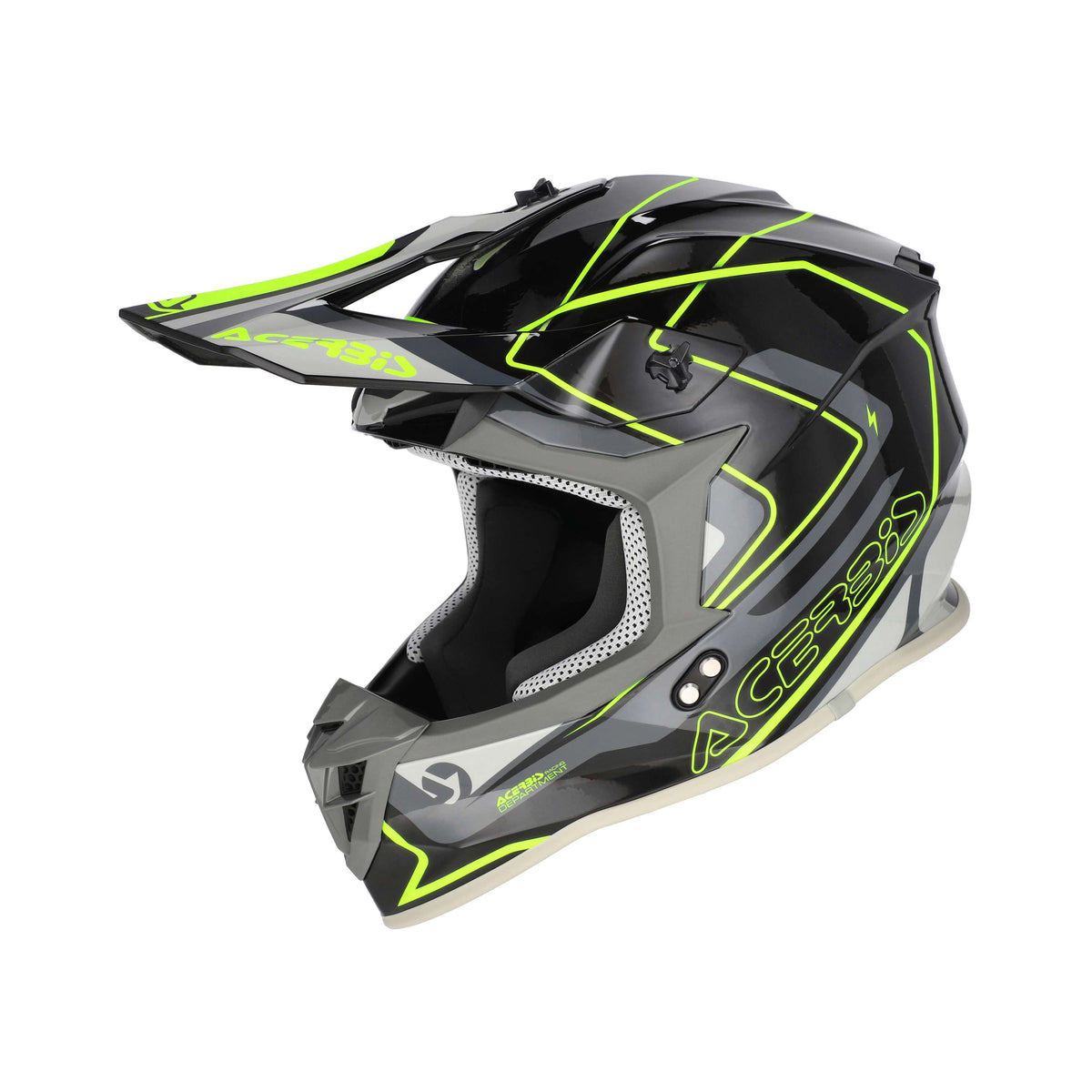 ACERBIS LINEAR 22-06 CASCO DE MOTO NEGRO AMARILLO FLOU