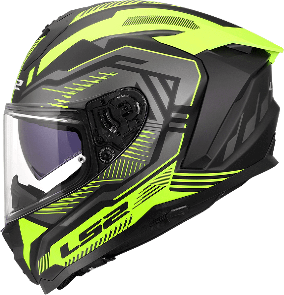 LS2 FF817 CHALLENGER II DRAVIX CASCO DE MOTO H-V AMARILLO