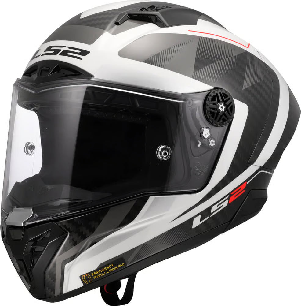 LS2 FF805 THUNDER GP AERO CASCO DE MOTO BLANCO GRIS