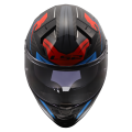 LS2 FF811 VECTOR II C SAVAGE CASCO DE MOTO BLANCO AZUL ROJO