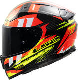 LS2 FF811 VECTOR II C TANTIC CASCO DE MOTO ROJO AMARILLO